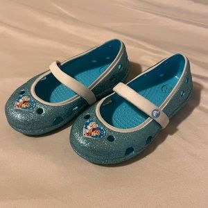 EUC Toddler Disney Frozen Crocs